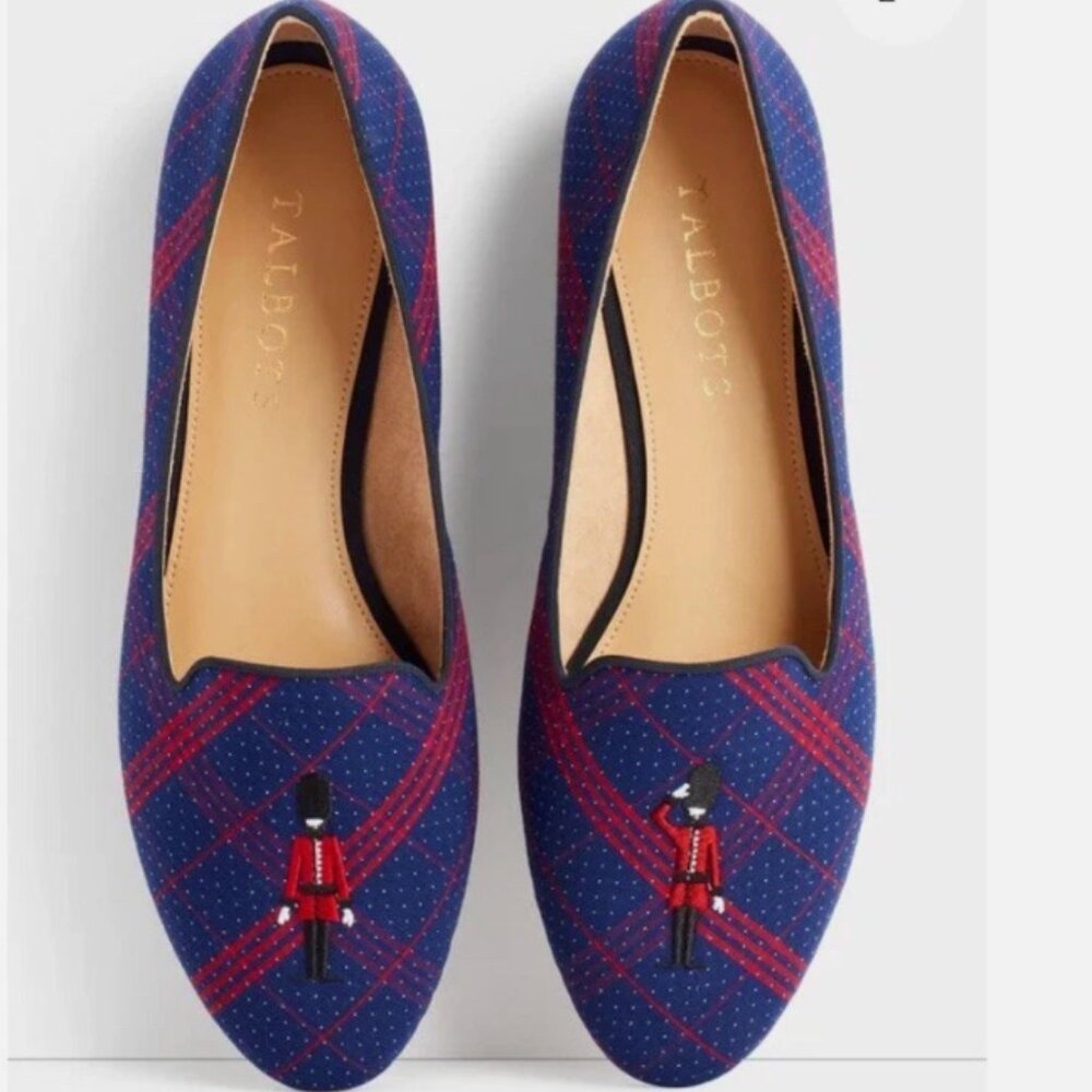 Talbots Tartan British Palace Guard Ryan Loafers 9